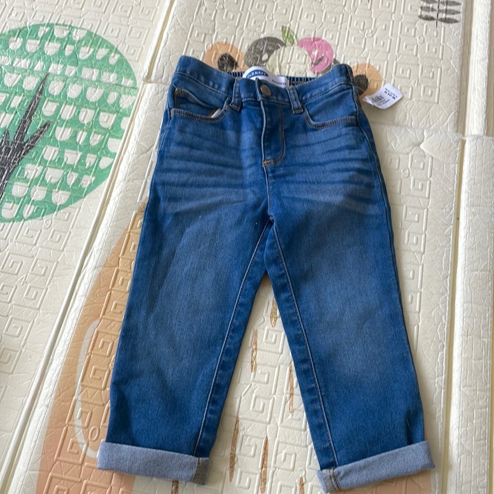 Baby boy, blue jeans